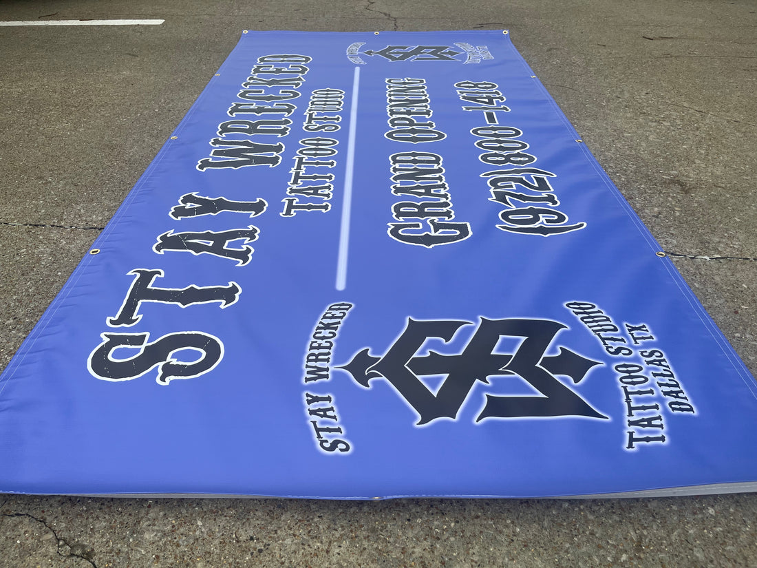 DOUBLE SIDED| Custom Vinyl Banners by the SQ FT